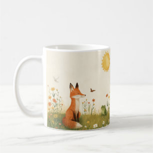 Morning Harmony – Cosy Fox and Frog Coffee Mug