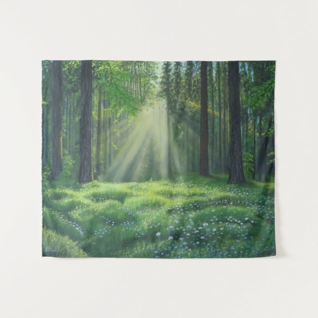 "Morning Has Broken" Medium Tapestry (Front (Horizontal))