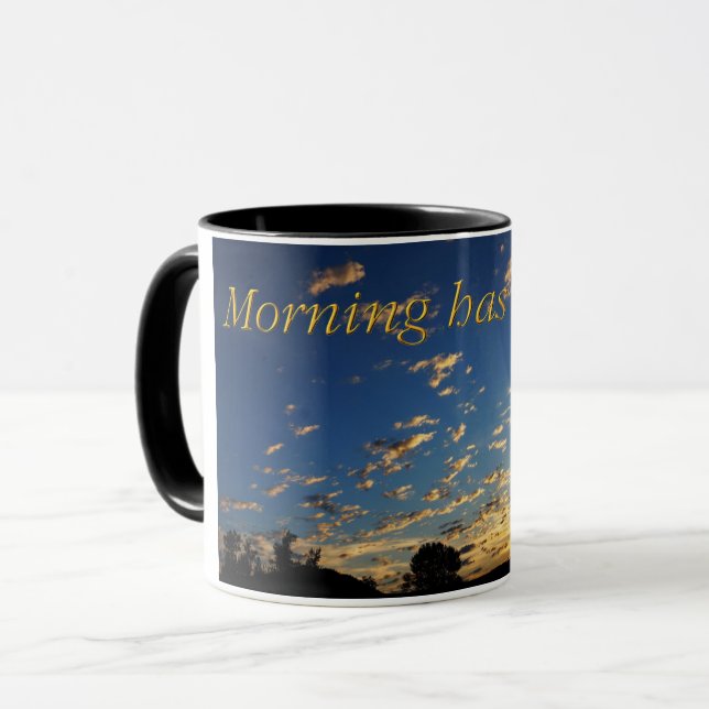 Morning has broken mug (Front Left)