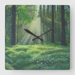 "Morning Has Broken" Square Wall Clock