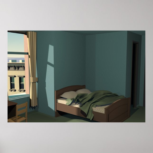 Morning in a city poster (Front)