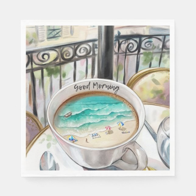 Morning in a Cup Napkin (Front)