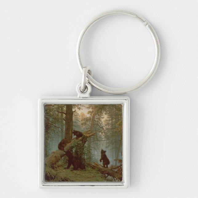 Morning in a Pine Forest, 1889 Key Ring (Front)