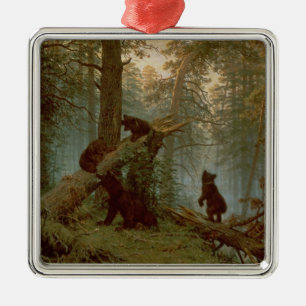 Morning in a Pine Forest, 1889 Metal Ornament