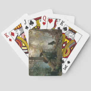 Morning in a Pine Forest (Bears in the Woods) Playing Cards