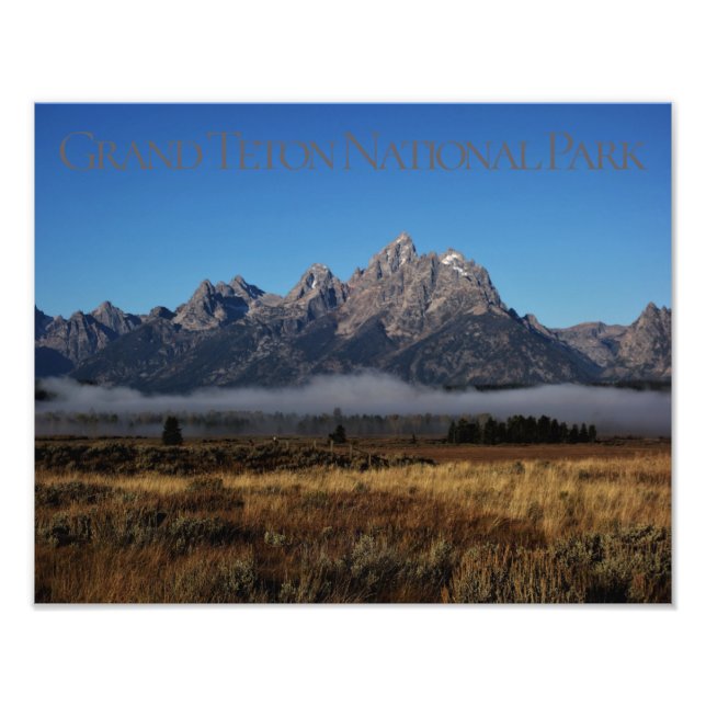 Morning in Grand Teton National Park Wyoming Photo Print (Front)