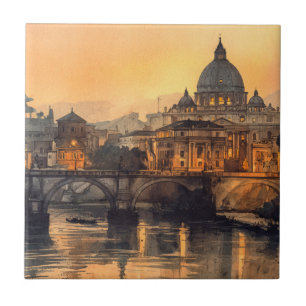 Morning in Rome Ceramic Tile