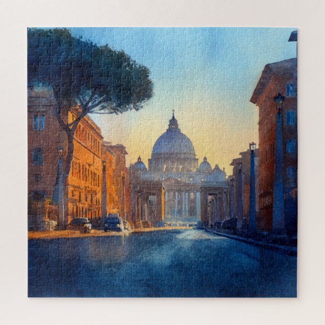 Morning in Rome Jigsaw Puzzle (Vertical)