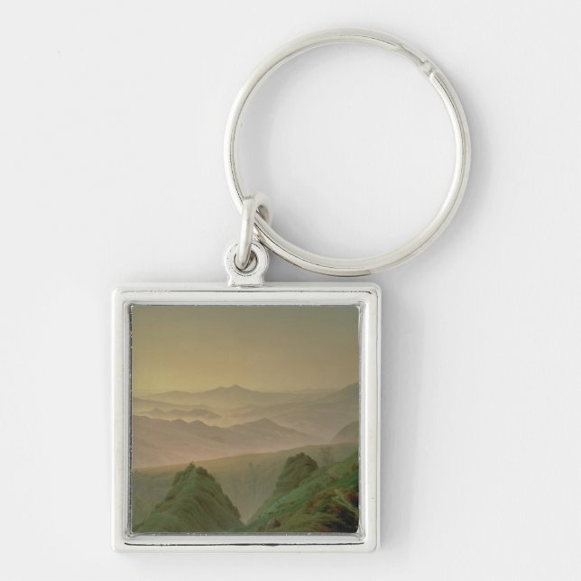 Morning in the Mountains Key Ring (Front)