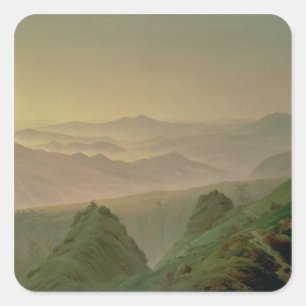 Morning in the Mountains Square Sticker
