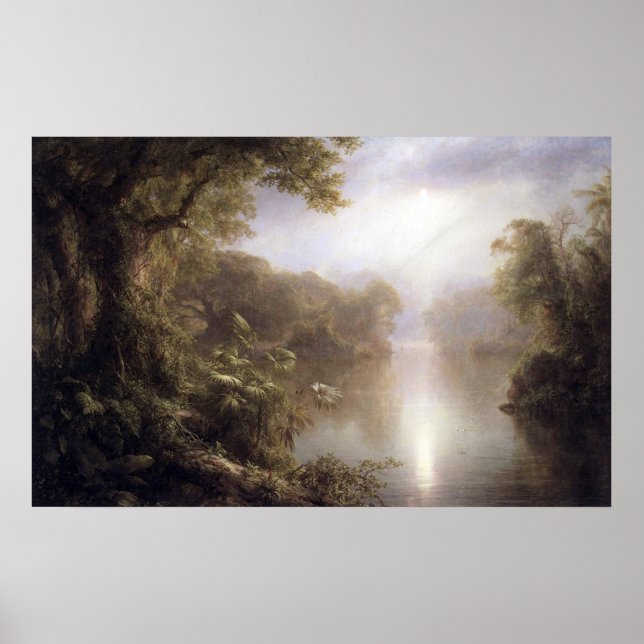Morning in the tropics by Frederic Edwin Church Poster (Front)