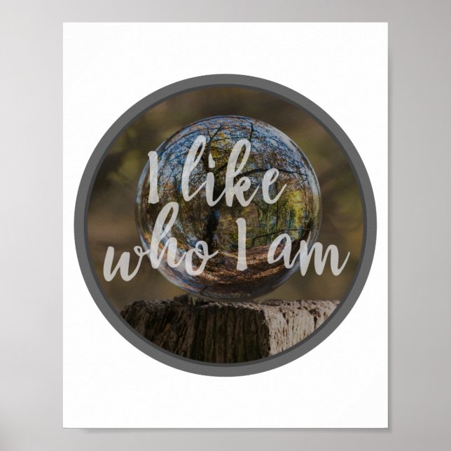 morning inspirational quotes for self acceptance poster (Front)