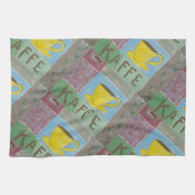 Morning Kaffe Tea Towel (Horizontal)