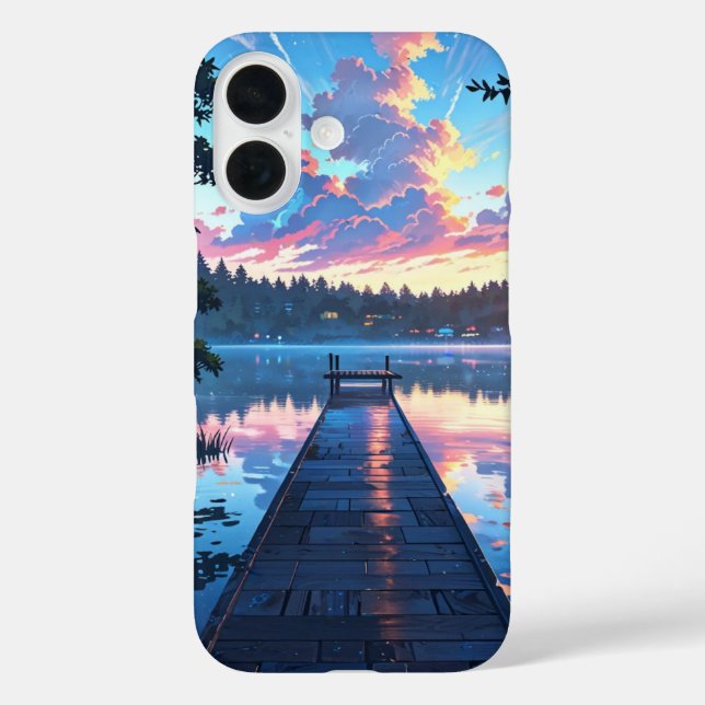 Morning Lake Reflections Case-Mate iPhone Case (Back)