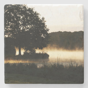 Morning Lake Scene coastercn Stone Coaster