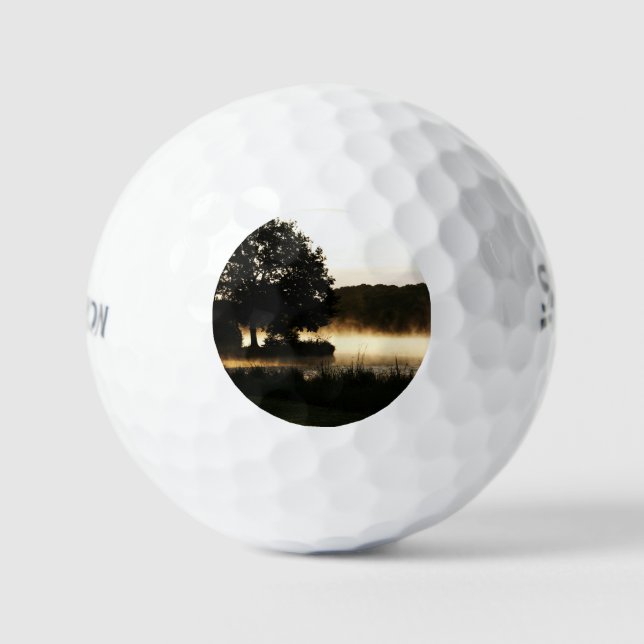 Morning Lake Scene ssf gbcnm Golf Balls (Front)