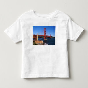Morning light bathes the Golden Gate Bridge Toddler T-Shirt