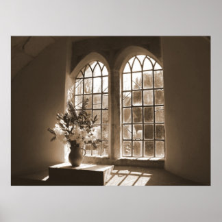 Morning Light Church Window Poster