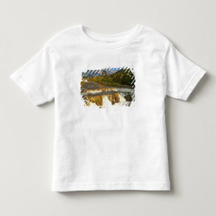 Morning light greets Swiftcurrent Falls in the Toddler T-Shirt