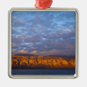 Morning light greets the Sierra de la Giganta Metal Tree Decoration