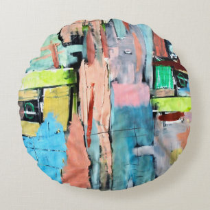Morning light round cushion