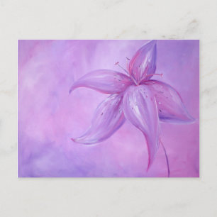 morning lily postcard