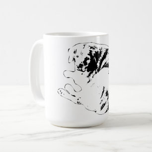 Morning Line, Resting Friend Coffee Mug