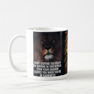 Morning lion coffee mug