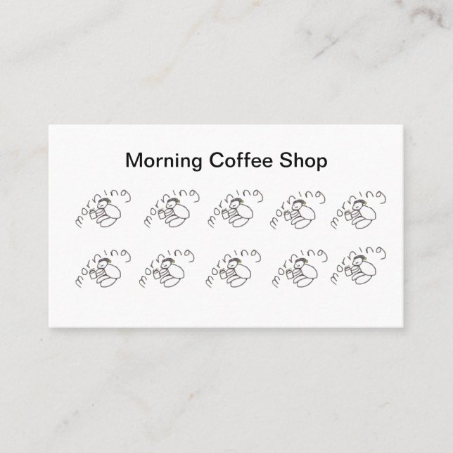 Morning Loyalty Card (Front)