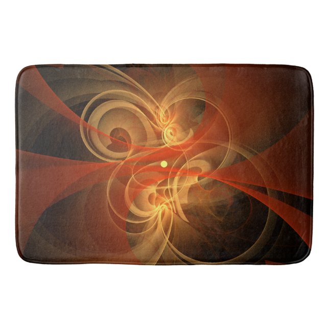 Morning Magic Abstract Art Bath Mat (Front)
