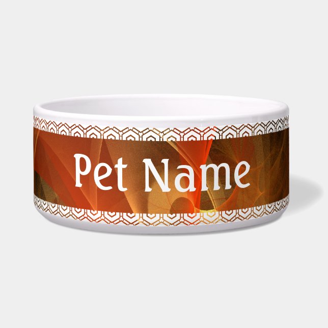Morning Magic Abstract Art Dog Bowl (Front)
