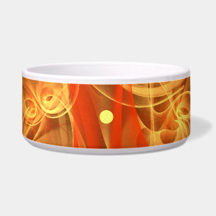 Morning Magic Abstract Art Dog Bowl