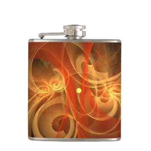 Morning Magic Abstract Art Hip Flask