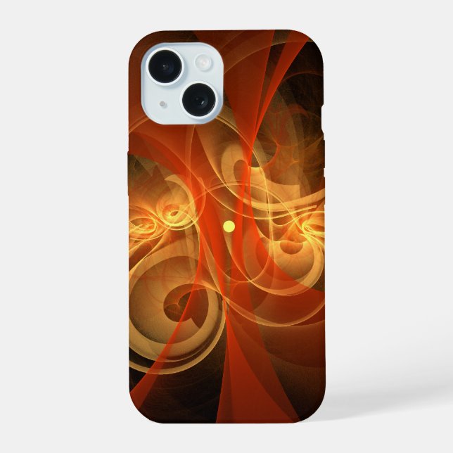 Morning Magic Abstract Art iPhone 15 Case (Back)