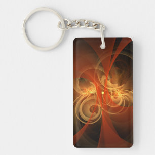 Morning Magic Abstract Art Key Ring