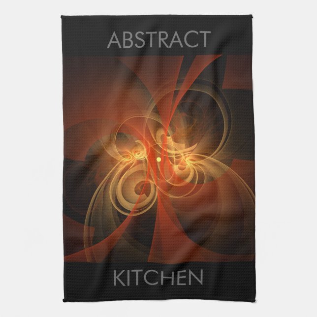 Morning Magic Abstract Art Kitchen Towel (Vertical)