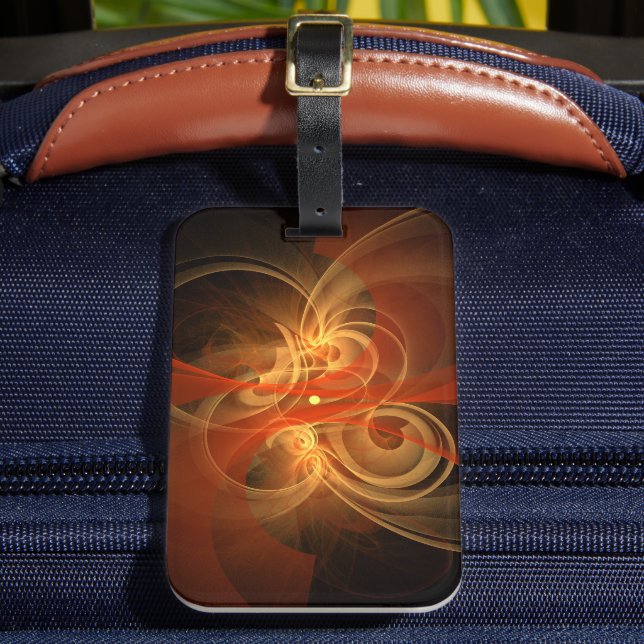 Morning Magic Abstract Art Luggage Tag (Front Insitu 2)