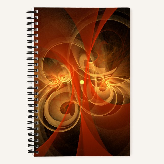 Morning Magic Abstract Art Notebook (Front)
