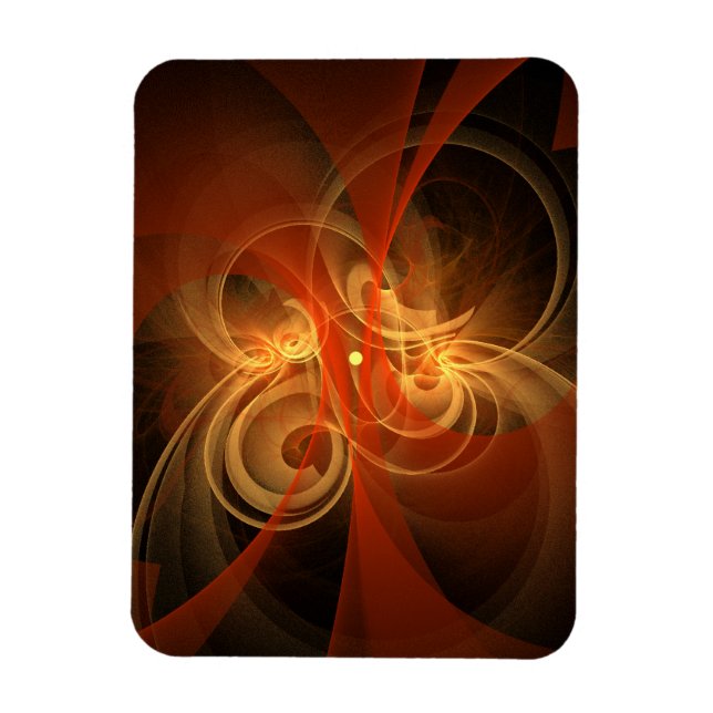 Morning Magic Abstract Art Premium Magnet (Vertical)