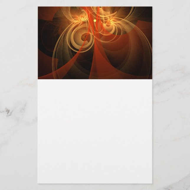 Morning Magic Abstract Art Stationery (Front)