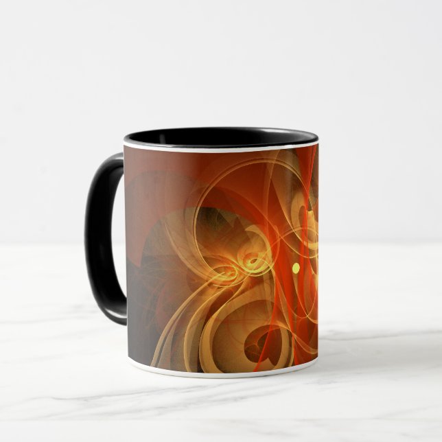 Morning Magic Abstract Coffee Mug (Front Left)