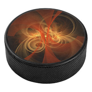 Morning Magic Modern Abstract Light Energy Art Hockey Puck