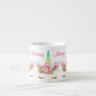 Morning Magic Unicorn Rainbow Espresso Cup