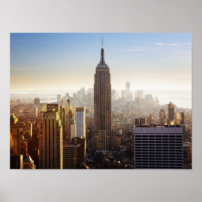 Morning Manhattan Skyline Poster (Front)