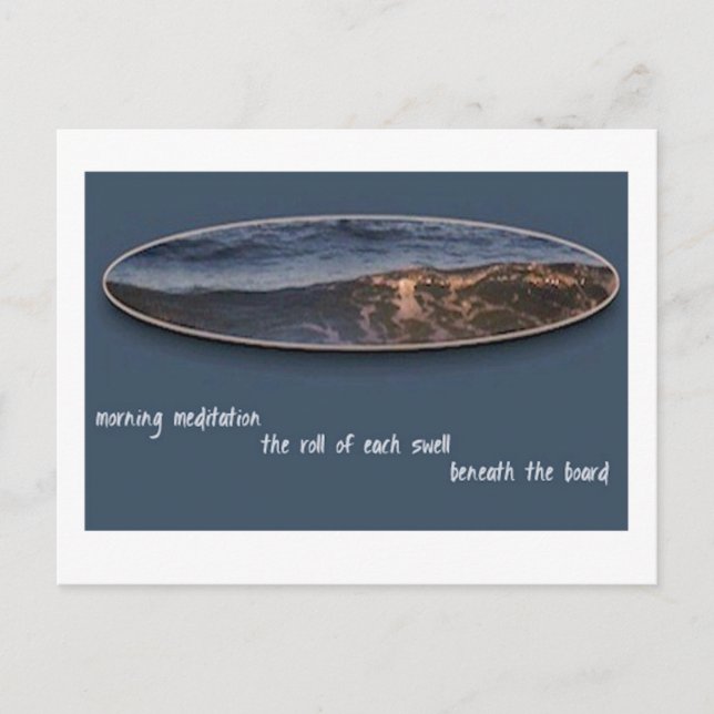Morning Meditation Haiku Postcard (Front)