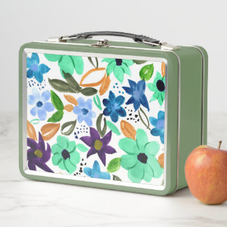 Morning Mint Metal Lunch Box