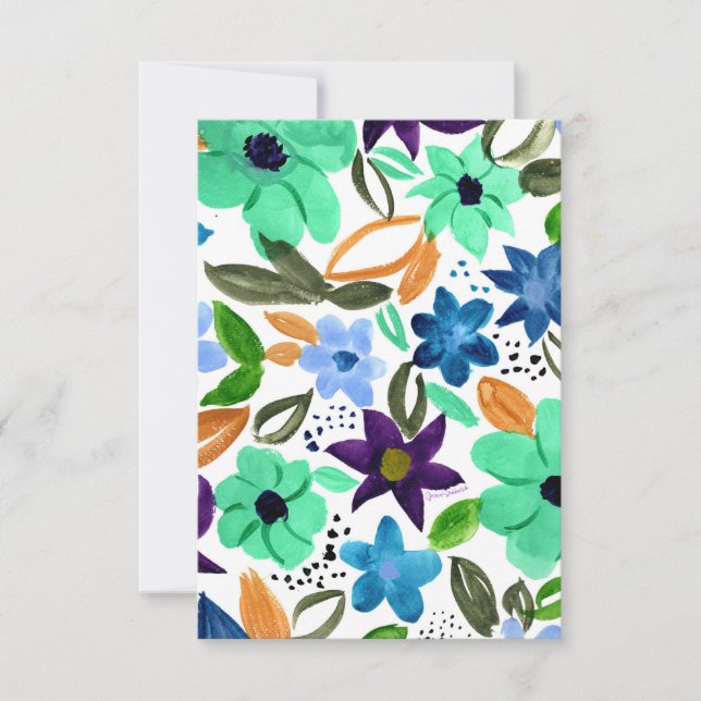 Morning Mint thank you / note card (Front)