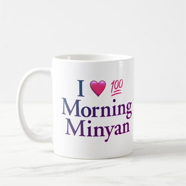 Morning Minyan Mug (Left)