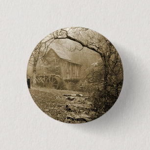 Morning Mist 3 Cm Round Badge