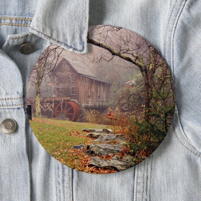 Morning Mist 6 Cm Round Badge (In Situ)